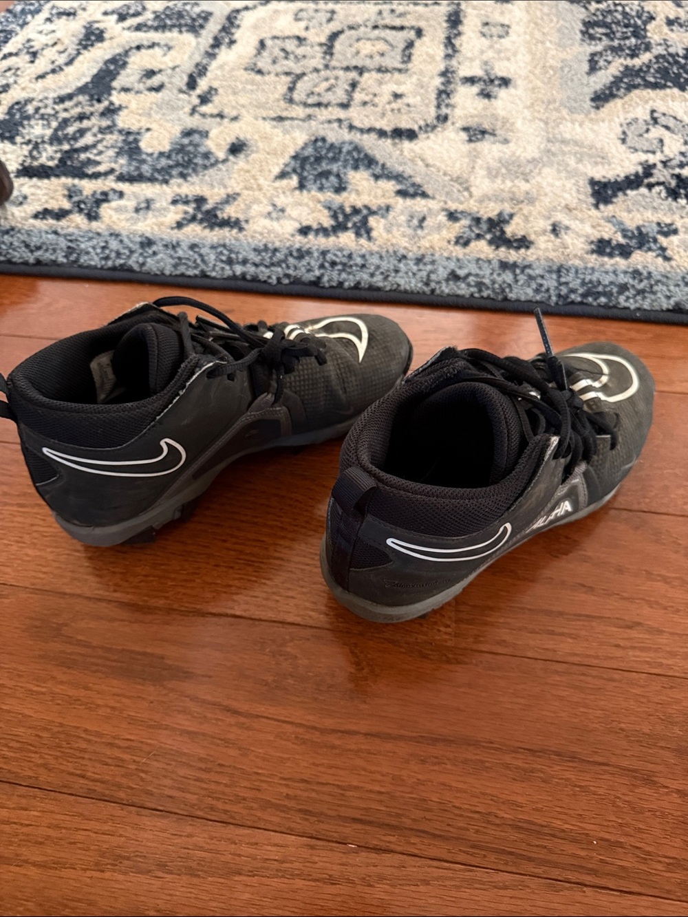 Nike Black Kids' Sneakers with White Swoosh